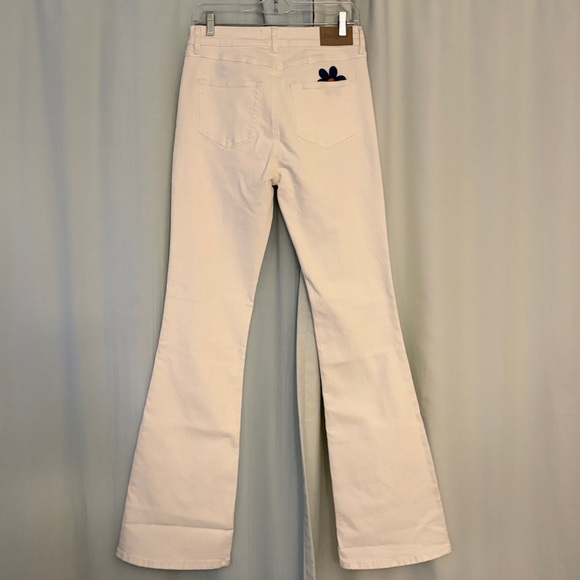 NWT Desigual Women’s White Flare Jeans, size 40 (US 12) - Picture 5 of 9
